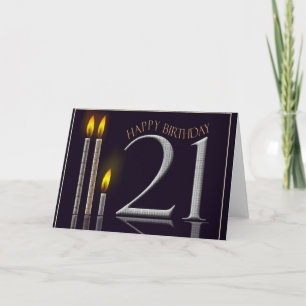 Herzlichen Glückwunsch zum 21. Geburtstag! Karte