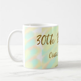 Herzlichen Glückwunsch zum 30. Geburtstag, gelb-or Kaffeetasse