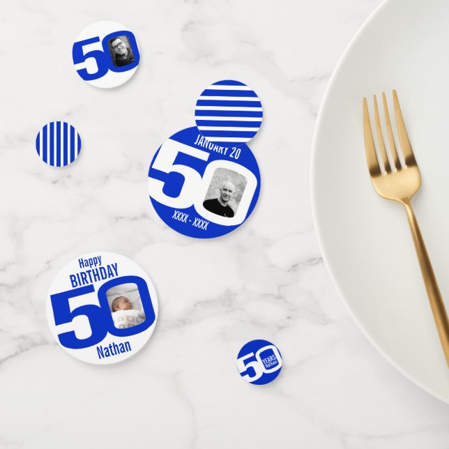 Herzlichen Glückwunsch zum 50. Geburtstag Foto bla Konfetti (Gruppe)