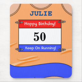 Herzlichen Glückwunsch zum 50. Geburtstag Mouse Ma Mousepad