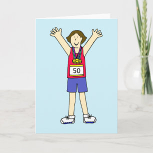Herzlichen Glückwunsch zum 50. Marathon für sie Karte