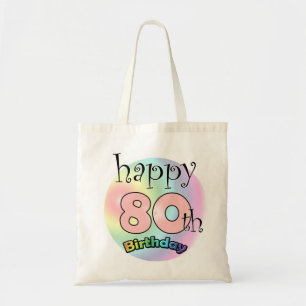 Herzlichen Glückwunsch zum 80. Geburtstag (Rose) Tragetasche