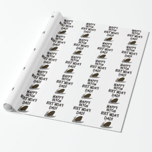 Herzlichen Glückwunsch zum 80. Geburtstag Vater Geschenkpapier