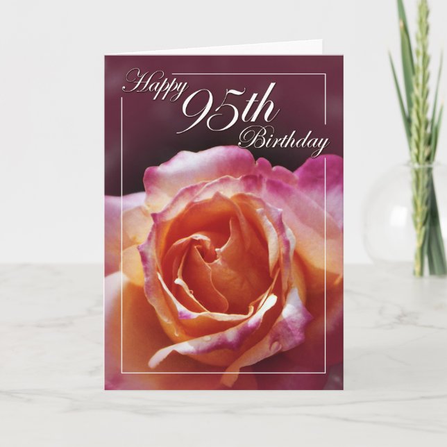 Herzlichen Glückwunsch zum 95. Geburtstag Karte (Vorderseite)