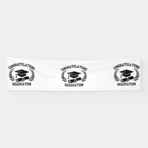 Herzlichen Glückwunsch zum Abschluss 2.5x10 Vinyl  Banner