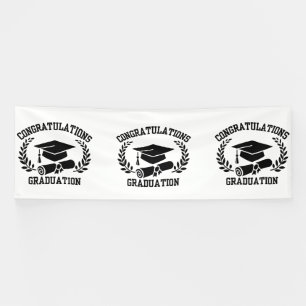 Herzlichen Glückwunsch zum Abschluss 4x12 Vinyl Ba Banner