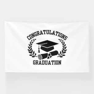 Herzlichen Glückwunsch zum Abschluss 6x10 Vinyl Ba Banner