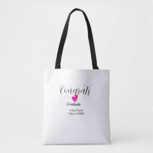 Herzlichen Glückwunsch zum Abschluss name Klasse v Tasche