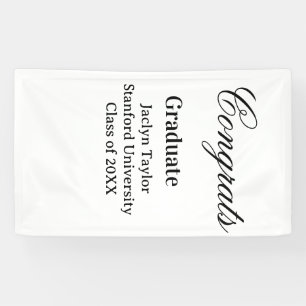 Herzlichen Glückwunsch zum Abschluss name Universi Banner