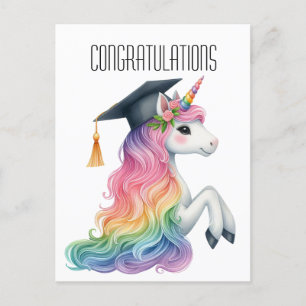 Herzlichen Glückwunsch zum Abschluss  Postkarte