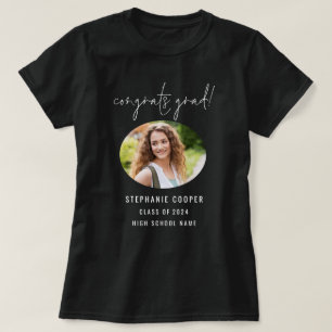 Herzlichen Glückwunsch zum Abschluss Weißer Text F T-Shirt