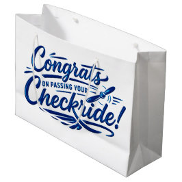 Herzlichen Glückwunsch zum bestandenen Checkride! Große Geschenktüte