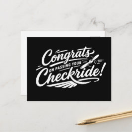 Herzlichen Glückwunsch zum bestandenen Checkride! Postkarte