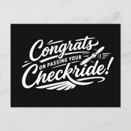 Herzlichen Glückwunsch zum bestandenen Checkride! Postkarte