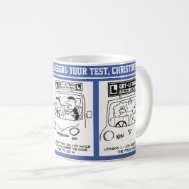 Herzlichen Glückwunsch zum Bestehen von 3 Cartoon. Kaffeetasse