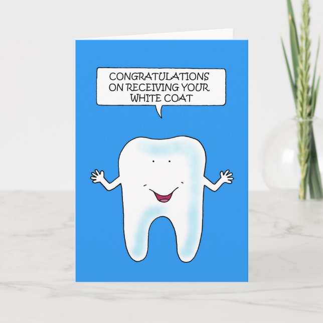 Herzlichen Glückwunsch zum Empfang von Dental Whit Karte (Vorderseite)