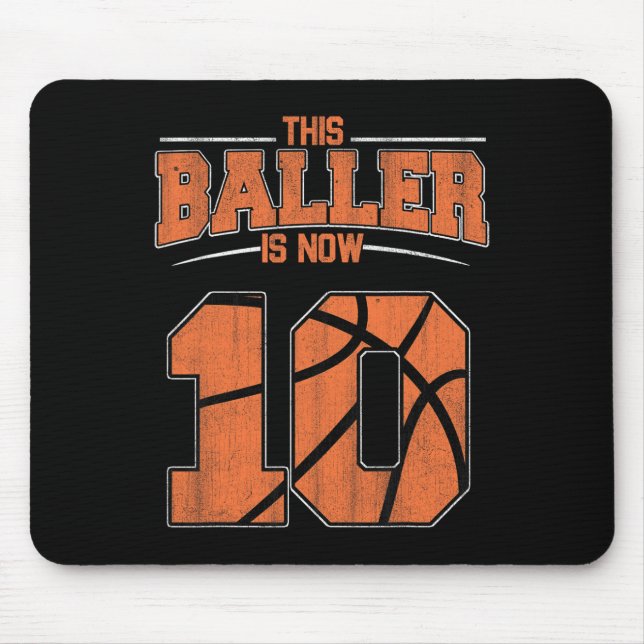Herzlichen Glückwunsch zum Geburtstag 10. 10. Mousepad (Vorne)