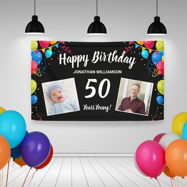 Herzlichen Glückwunsch zum Geburtstag, 2 Fotos, je Banner (Von Creator hochgeladen)