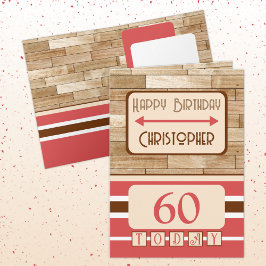 Herzlichen Glückwunsch zum Geburtstag 60 heute Nam Karte