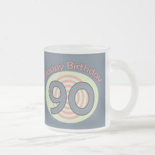 Herzlichen Glückwunsch zum Geburtstag 90 Mattglastasse