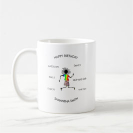 Herzlichen Glückwunsch zum Geburtstag, African Art Kaffeetasse