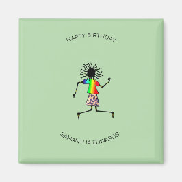 Herzlichen Glückwunsch zum Geburtstag, African Art Magnet