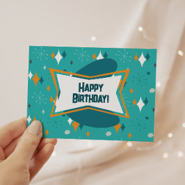 Herzlichen Glückwunsch zum Geburtstag, Aquamarine  Postkarte