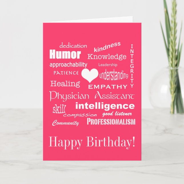 Herzlichen Glückwunsch zum Geburtstag/Ärztliche As Karte (Vorderseite)