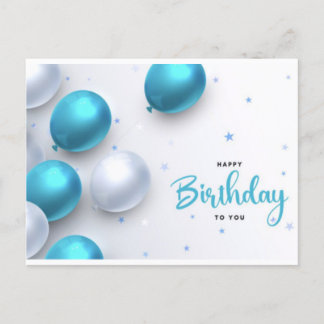 Herzlichen Glückwunsch zum Geburtstag auf Ihrer Po Postkarte