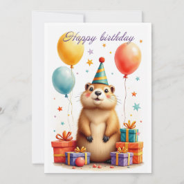Herzlichen Glückwunsch zum Geburtstag aus einem ni Feiertagskarte