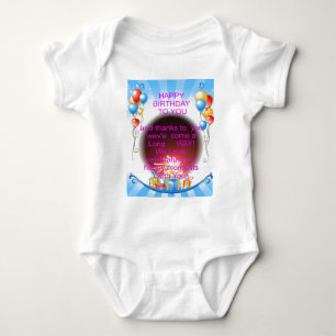 Herzlichen Glückwunsch zum Geburtstag Baby Strampler