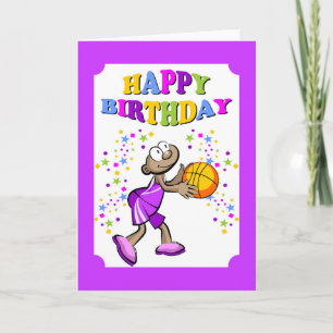 Herzlichen Glückwunsch zum Geburtstag, Basketballs Karte