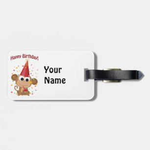 Herzlichen Glückwunsch zum Geburtstag Confetti Mon Gepäckanhänger