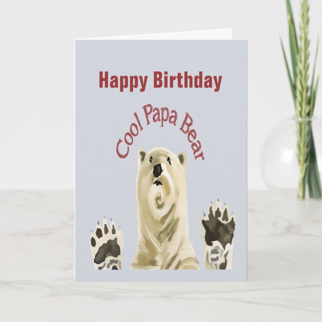 Herzlichen Glückwunsch zum Geburtstag Cool Papa Be Karte (Vorderseite)
