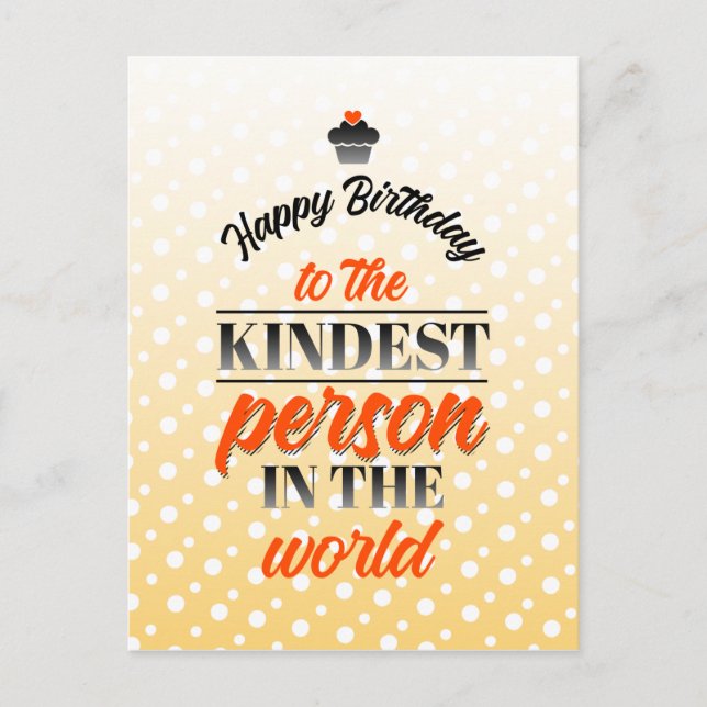 Herzlichen Glückwunsch zum Geburtstag der freundli Postkarte (Vorderseite)