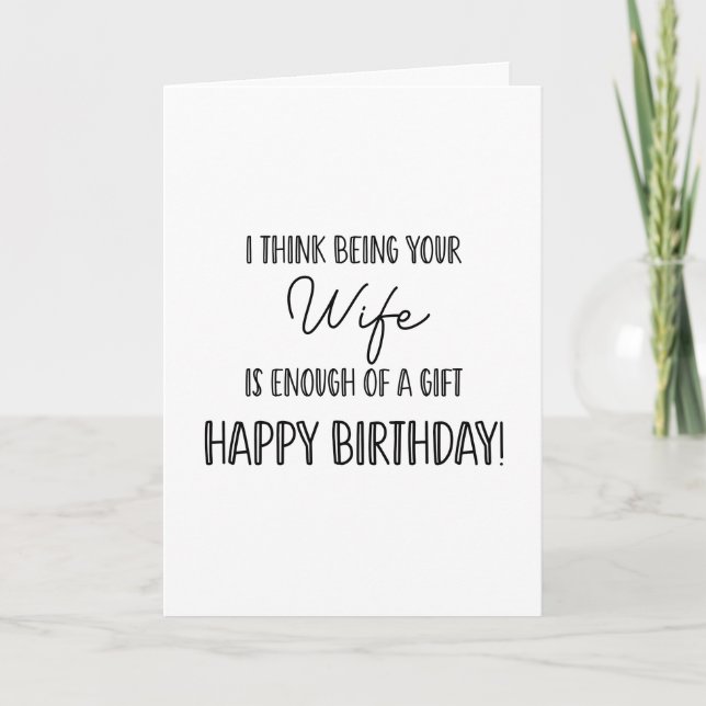 Herzlichen Glückwunsch zum Geburtstag Ehefrau....  Karte (Vorderseite)
