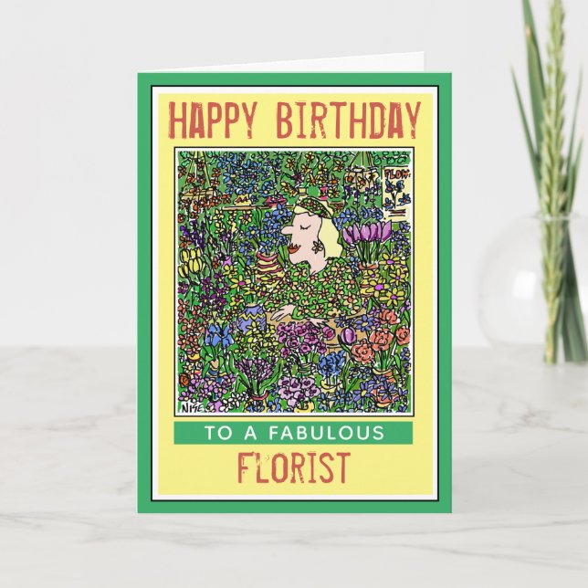 Herzlichen Glückwunsch zum Geburtstag eines Floris Karte (Vorderseite)
