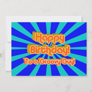 Herzlichen Glückwunsch zum Geburtstag eines Groovy Einladung