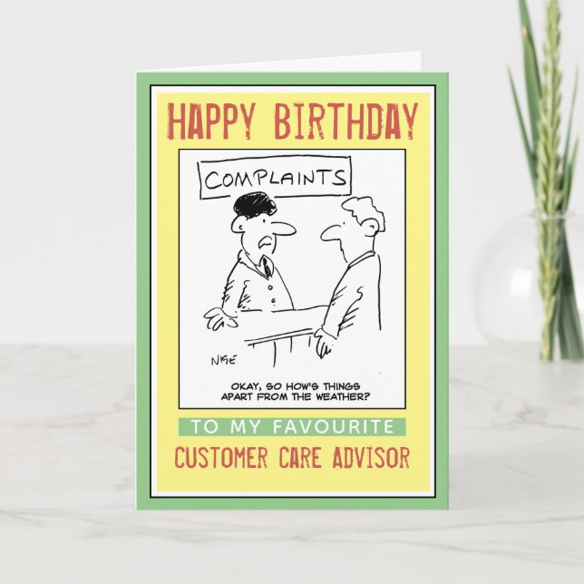 Herzlichen Glückwunsch zum Geburtstag eines Kunden Karte (Vorderseite)