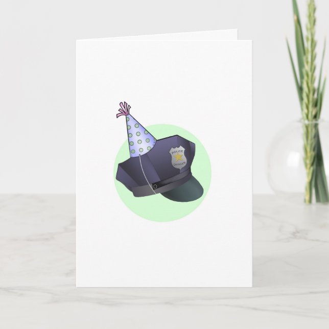 Herzlichen Glückwunsch zum Geburtstag eines Polizi Karte (Vorderseite)