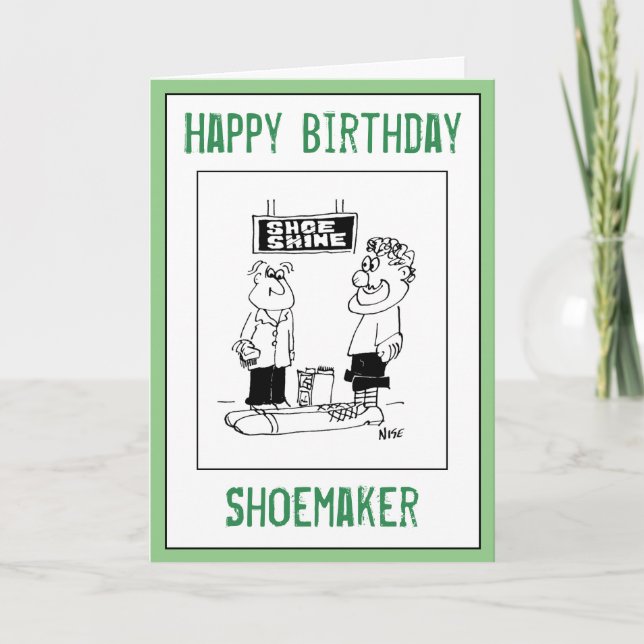 Herzlichen Glückwunsch zum Geburtstag eines Schuhm Karte (Vorderseite)