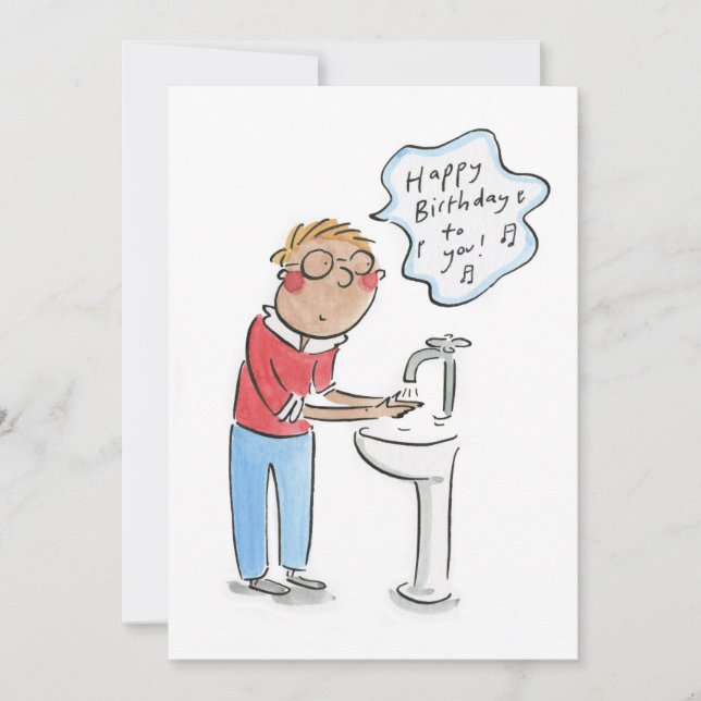 Herzlichen Glückwunsch zum Geburtstag! Einladung (Vorderseite)