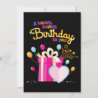 Herzlichen Glückwunsch zum Geburtstag! Einladung