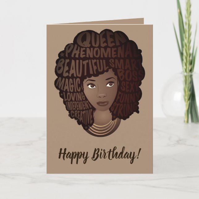 Herzlichen Glückwunsch zum Geburtstag, Ermutigung  Karte (Vorderseite)