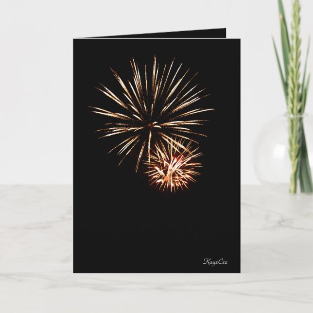 Herzlichen Glückwunsch zum Geburtstag, Firecracker Karte (Vorderseite)