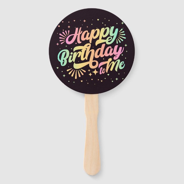 Herzlichen Glückwunsch zum Geburtstag, Foto Hand F Fächer (Rückseite)