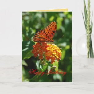 Herzlichen Glückwunsch zum Geburtstag, Fritillary  Karte