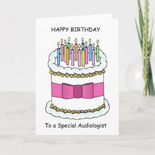 Herzlichen Glückwunsch zum Geburtstag für Audiolog Karte