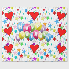 Herzlichen Glückwunsch zum Geburtstag! Geschenkpapier