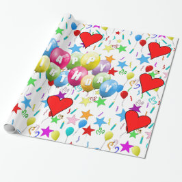 Herzlichen Glückwunsch zum Geburtstag! Geschenkpapier